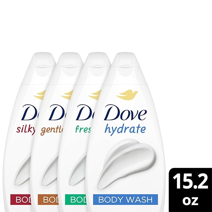 Dove Moisturizing Body Wash, Variety 6-Pack, 15.2 Oz Ea