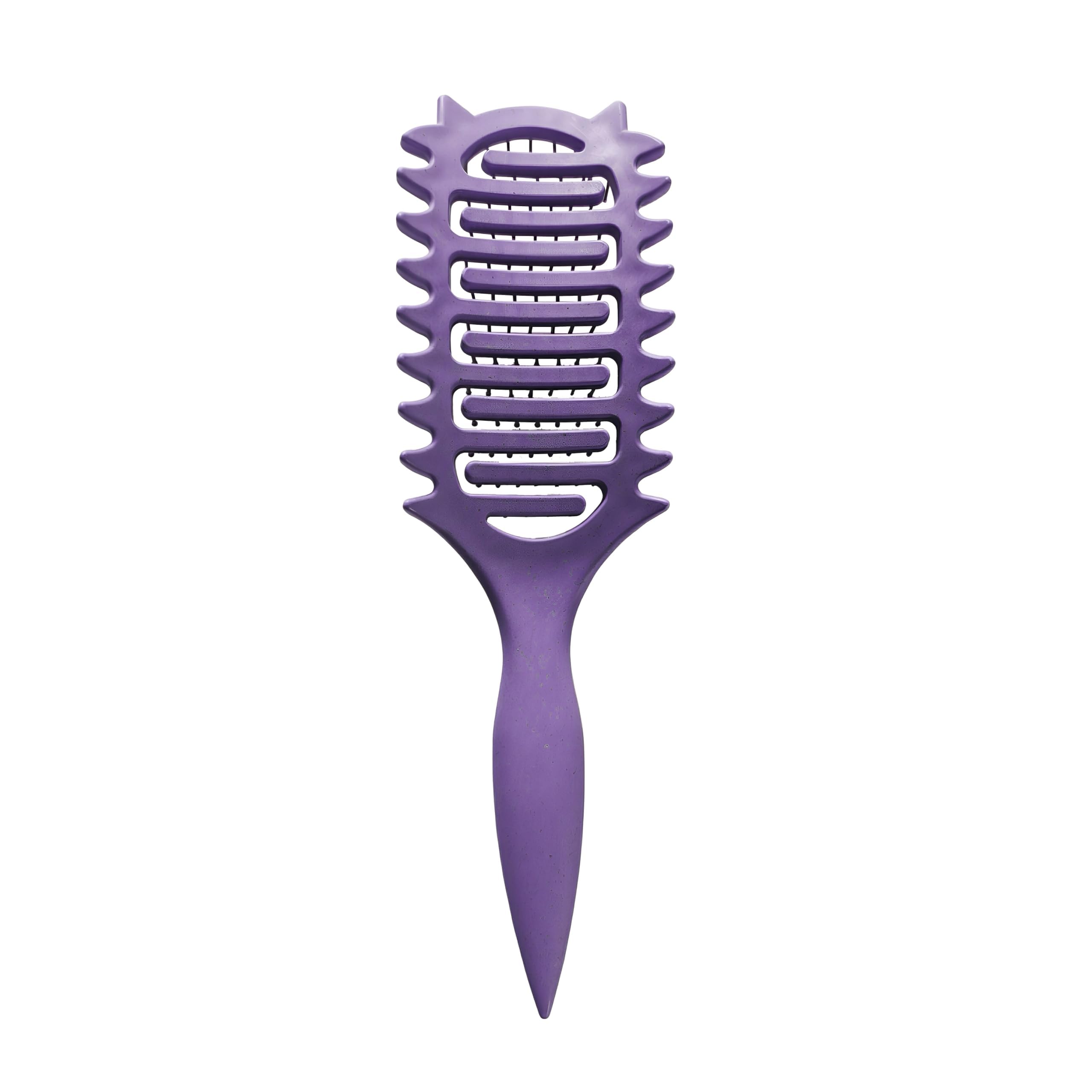 Curl Defining Brush,2025 Vented Hair Brush For Detangling Styling,For Curly Hair Wet,Shaping And Defining Curls For Women Gift For Women Less Pulling(purple)