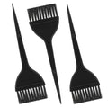 Ymapinc 3 Pcs Hair Coloring Dye Brush, Hair Stylist Supplies Salon Accessories Applicator Brushes for Hairs DIY Tools (Plastic, Black)