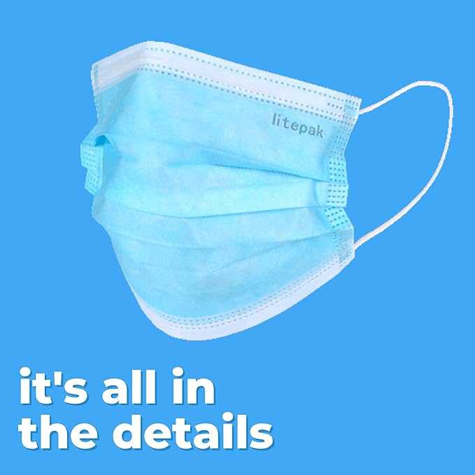 Disposable Face Masks - 1,000 PCS - for Home & Office - Breathable & Comfortable Filter (50 Count (Pack of 20), Blue)
