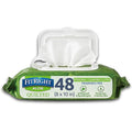 Medline FitRight Aloe Quilted Heavyweight Personal Cleansing Cloth Wipes, Unscented, Pack of 48, 8 x 12 inch Adult Large Incontinence Wipes