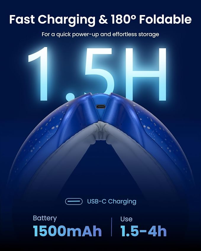 RENPHO Eye Massager with Heat and Cooling Voice Control, Birthday Gifts for Women Men, FSA Eligible HSA, Massaging Eye Mask for Dry Eyes, Head Tension and Stress Relief - Eyeris 3
