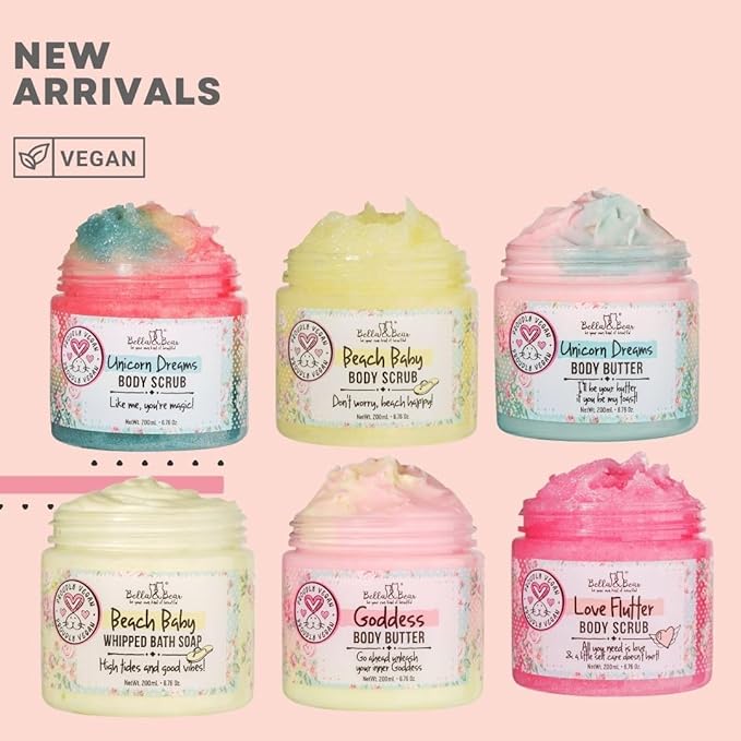 Bella & Bear Goddess Body Butter Scar Cream - Skin Care Moisturizer - Pure Smoothing Beauty Product Cruelty-Free, Vegan Butter with Natural Ingredients - Hydrate Skincare for Dry Skin