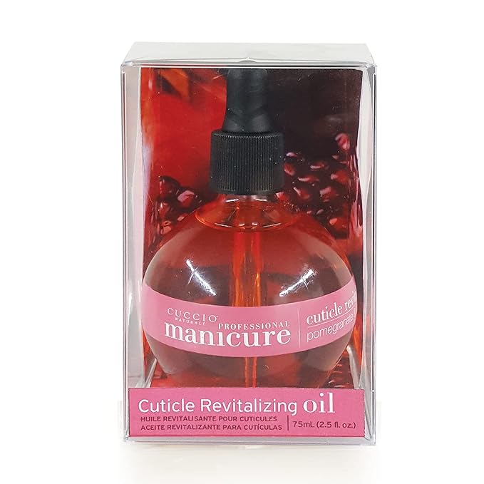 Cuccio Naturale Pomegranate & Fig Revitalizing Cuticle Oil, Lightweight Fast-Absorbing Hydrating Nail & Cuticle Conditioner, Cold-Pressed Oils + Vitamin E, 2.30 Fl Oz