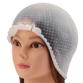 Hair Coloring Highlighting Cap, Silicone Highlight Cap Pull Through Caps Hair Coloring Cap without Hook, Hair Highlighting Kit Gloves and Brush for Salon Tools