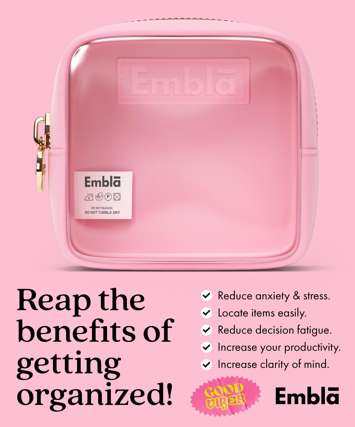 Makeup Bag for Women, Travel Cosmetic Organizer, Waterproof Toiletry Pouch