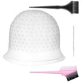 Silicone Highlight Hair Cap with Brushes and Needle, Professional Reusable Highlighting Poked Hole Hooks for Color Hair Salon Hairdressing Dyeing Staining Tools for Women Men