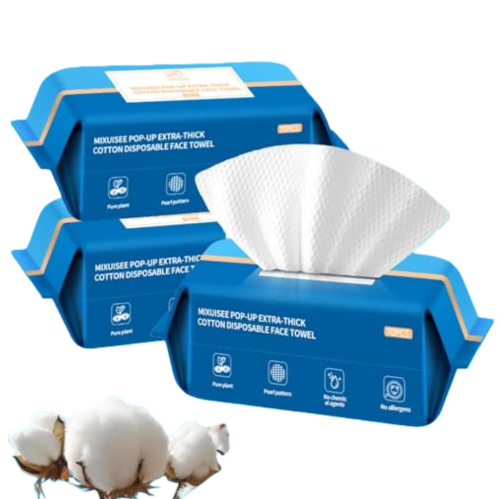 MIXUISEE face towels,Disposable face towel,Thick and soft,100% cotton towel