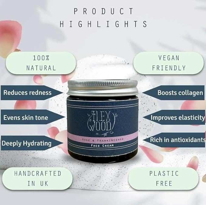 The Ilex Wood Rose & Frankincense Natural Face Cream 2.03 fl oz