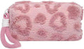 SxoSyo Plush Makeup Bags, Cosmetic Cases, Pink Heart