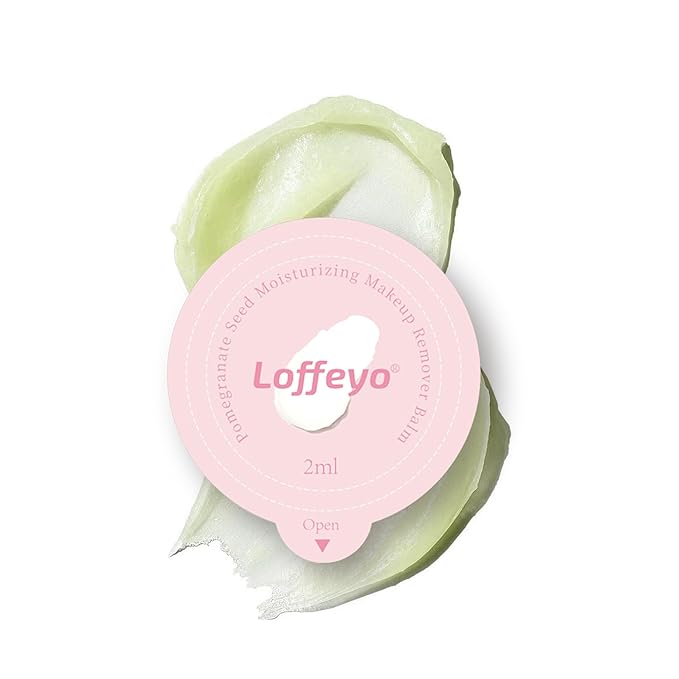 Loffeyo 30pcs Single Use Cleansing Balm Pods Pomegranate Makeup Remover