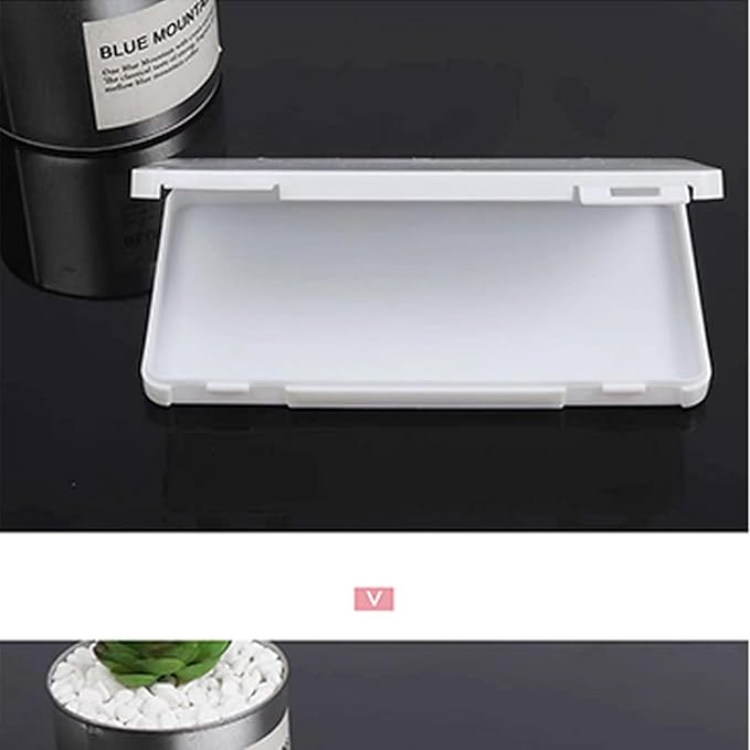 Empty Eyelash Storage Box,Eyelash Storage False Eyelash Display Box can Holds a large number of False Eyelashes Xmas Gift for Girls Makeup Lovers (White)