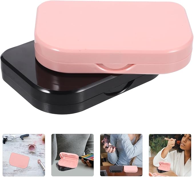 WOFASHPURET Eyelash Storage Box 2 Pack Reusable False Eyelash Organizer Case Compact Case for Travel Daily Use Office Shopping and Friends Gatherings 4.33 X 2.75 X 0.78 in