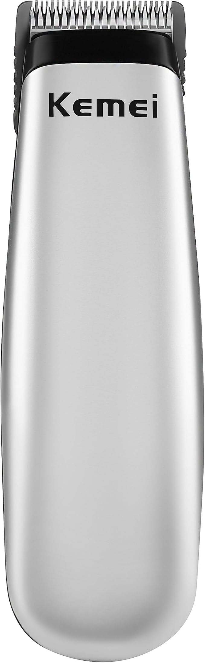 KEMEI Mini Hair Trimmer Compact, Portable Cordless Clipper for Men and Women, Precision Haircut and Shaving Tool Silver, Battery Powered and Travel Friendly