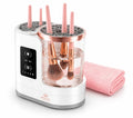 BRISEL 3-in-1 Electric Makeup Brush Cleaner & Dryer Machine, Automatic Cosmetic Brush Washer, USB Powered with LED, Deep Cleaning & 2H/5H Timed Drying, Fits All Makeup Brushes & Sponges