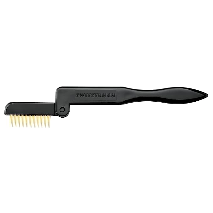 Tweezerman Folding iLashComb Black