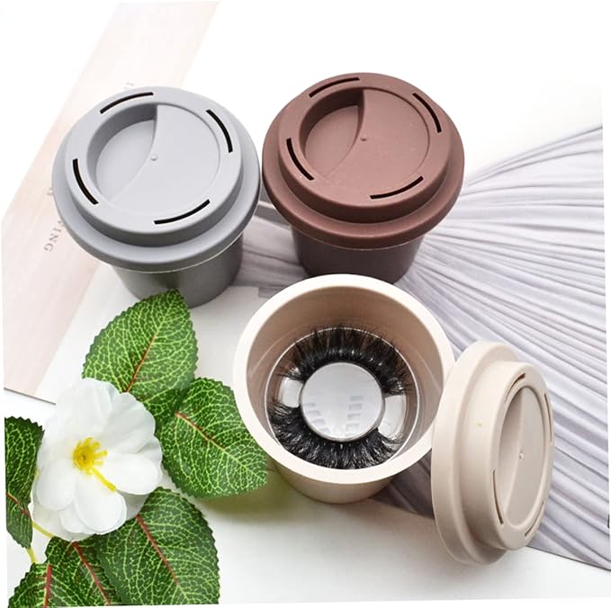 3pcs False Eyelash Storage Box Lash Holder Makeup Accessories Organizer for False Eyelashes for Travel and Daily Use