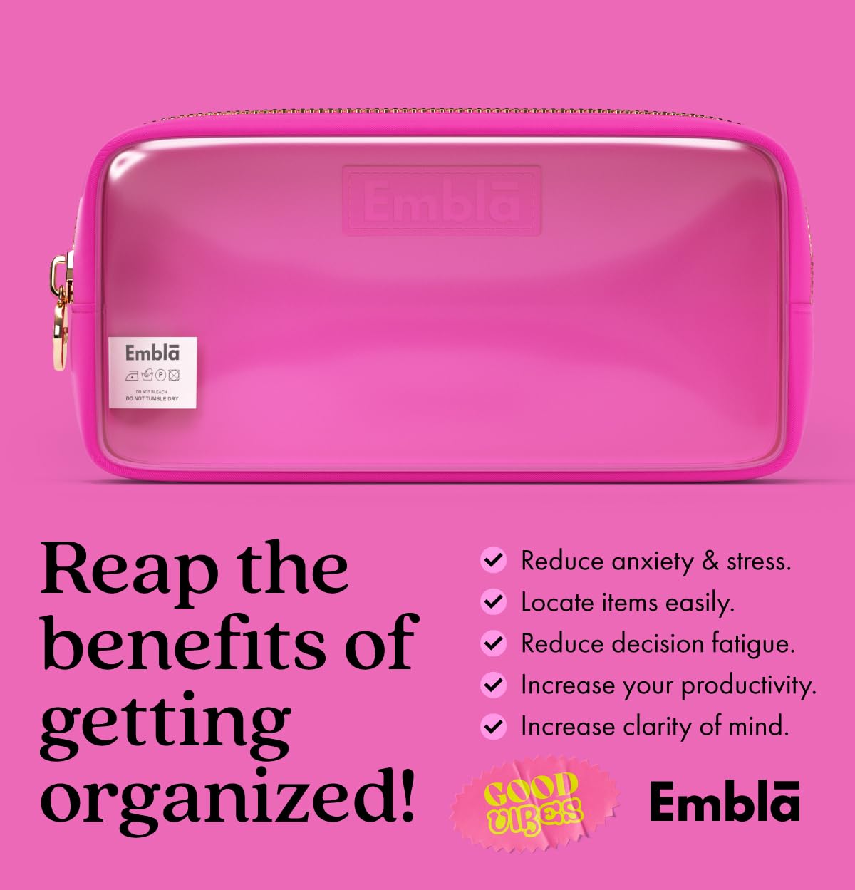 Makeup Bag for Women, Travel Cosmetic Organizer, Waterproof Toiletry Pouch