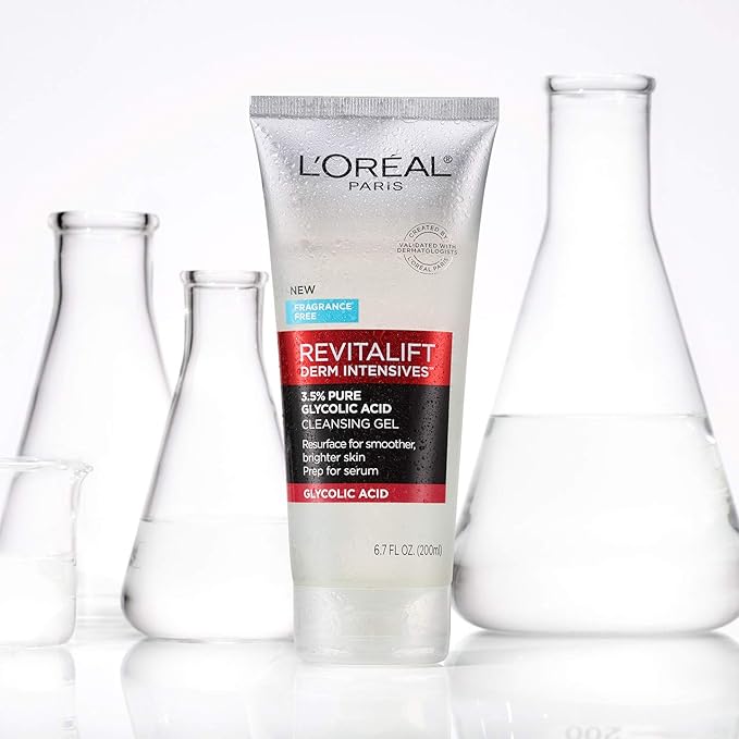 L'Oreal Paris Revitalift 3.5% Pure Glycolic Acid Brightening Cleansing Gel wth Salicylic Acid 6.7 fl oz