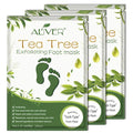 Foot Peel Mask 3 Pack， Exfoliator Peel Off Calluses Dead Skin Callus Remover，Soft Smooth Touch Feet-Men Women (Tea Tree)