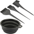 JFFX 4 Pcs Hair Dye Color Brush and Bowl Set for Hair Coloring