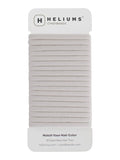 Heliums Thin Seamless Hair Ties - Ash Blonde - 6mm Nylon No Damage Ponytail Holders, 1.75 Inch, Medium Hold for Thin to Normal Hair - 18 Pack