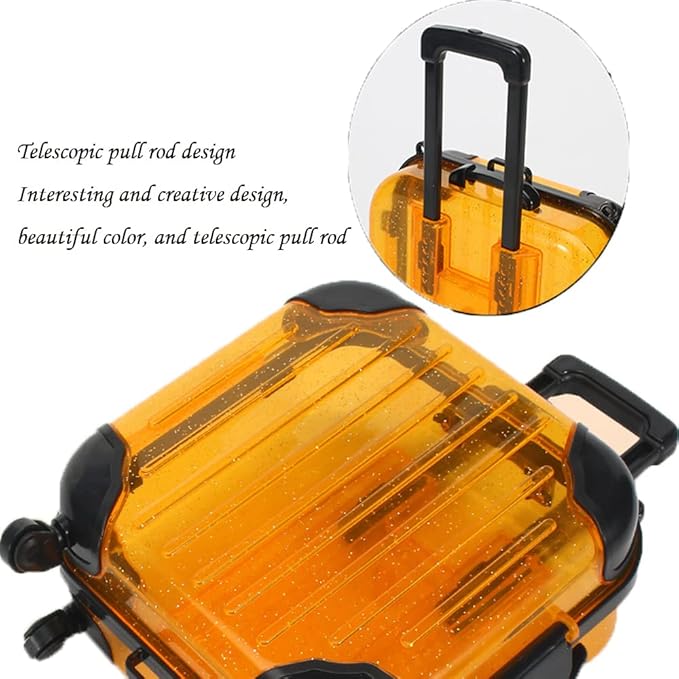 HBZGTLAD 10pcs false eyelashes packaging box pink luggage lashes suitcase mink lashes packing fluffy and curly case empty (C-blue)