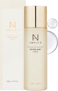 Peptide Shot Toner - Korean Facial Toner with 6 Peptides & Colloidal Gold Extract for Anti-Aging, Moisturizing, Firming, Strengthening Skin and Elasticity - Hydrating Serum Formula, 5.07 fl.oz