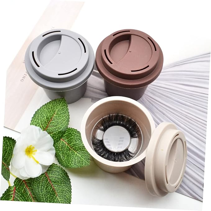 3Pcs Eyelash Packing Case Portable False Eyelash Organizer Storage Box for Everyday Use Protects and Keeps Eyelashes and Intact