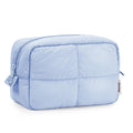 Narwey Puffy Makeup Bag Travel Toiletry Bag, Quilted Cosmetic Bag for Women