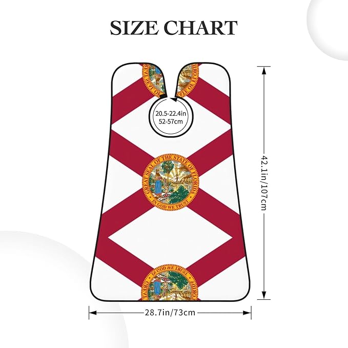 YQxwJL Red Poppy Flower Print Beard Bib Shaving Apron, Beard Hair Trimming apron