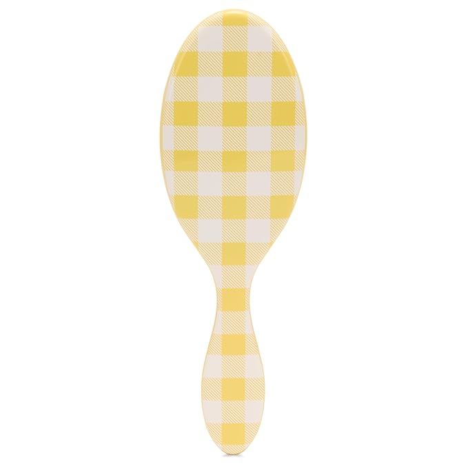 Wet Brush Original Detangler, Golden Gingham (Coastal Charm), Ultra-Soft IntelliFlex Bristles Glide Through Tangles, Detangling Hair Brush (Wet & Dry), Women & Men, Limited Edition