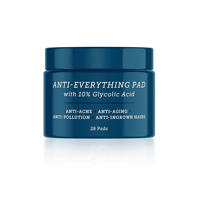 Oars + Alps Anti Everything Pads & Blackhead Remover, Facial Cleanser & Exfoliator with 10% Glycolic & Salicylic Acids for All Skin Types, Exfoliant Hydrates Skin & Reduces Blackheds, Wrinkles,28 ct