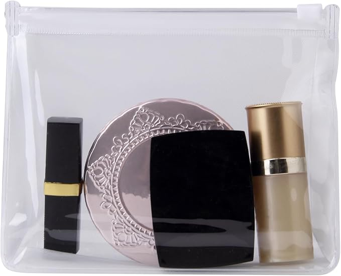 Arroyner 20 PCS Mini Clear Makeup Bag Small Clear Plastic Cosmetic Bags with Zipper Travel Toiletry Makeup Bag