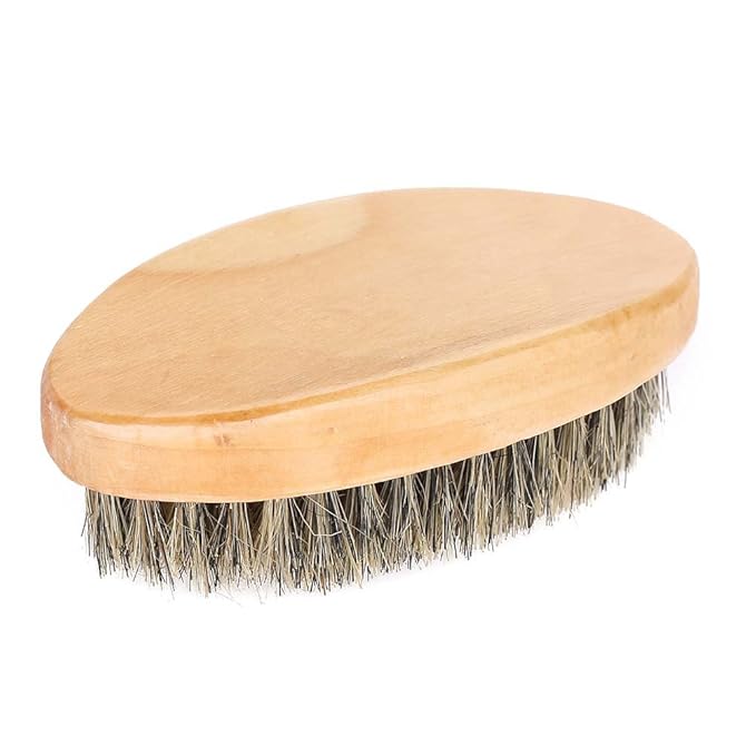 Men's Beard and Mustache Care Kit - Oval Brush, Comb, Grooming Tools for Softening, Conditioning, and Cleaning