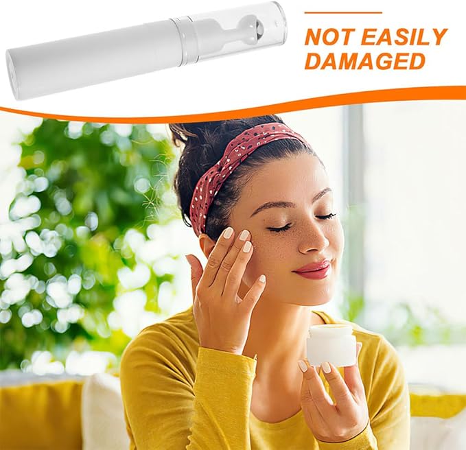 TOVINANNA Eye Cream Container Roller Bottle, 2pcs 15ml Empty Roll On Bottles Travel Essential Oil Roller Bottles Refillable Cream Bottle Eye Cream Applicator Roller Cosmetic Dispenser for Women