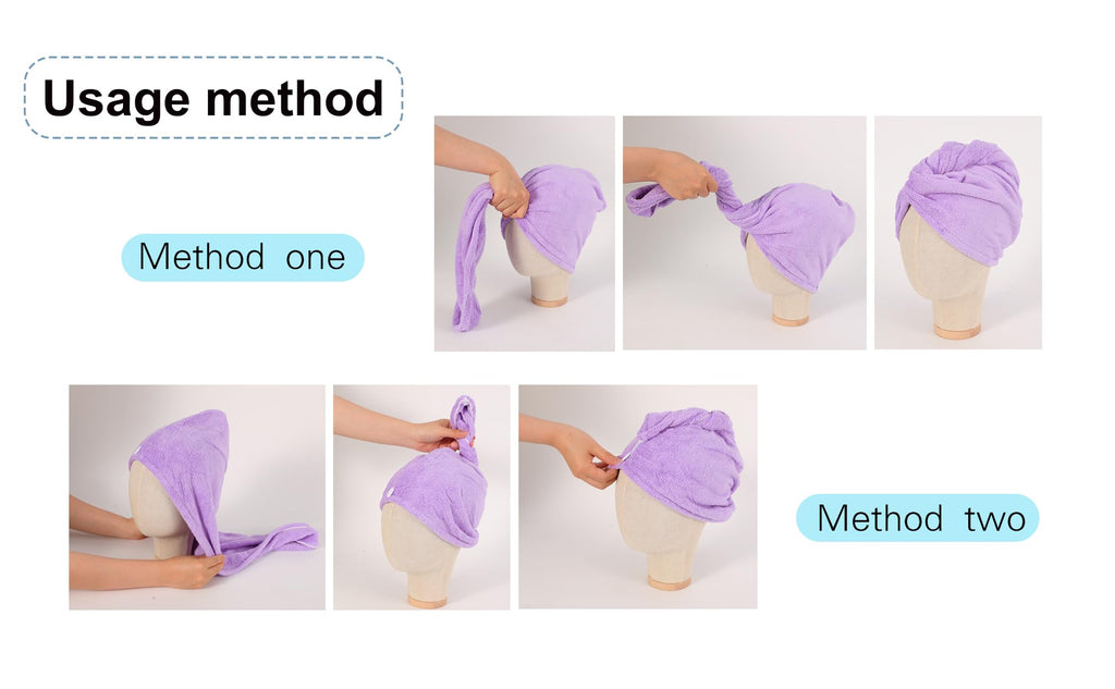 AGKXHDEC Microfiber Hair Drying Towel Wrap,Hair Turbans Towel for Wet Hair