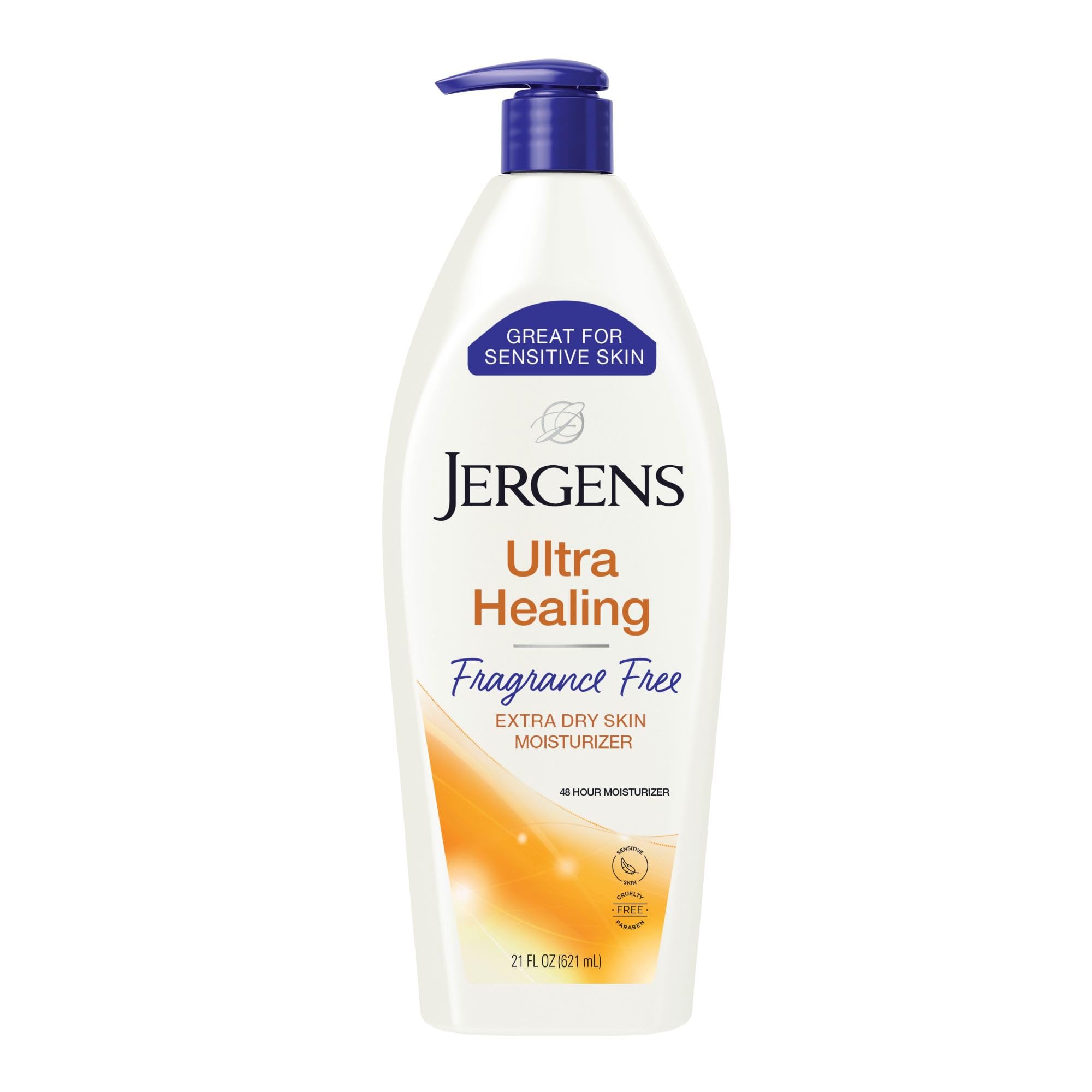 Jergens Ultra Healing Fragrance Free Lotion For Extremely Dry Skin, 21 oz