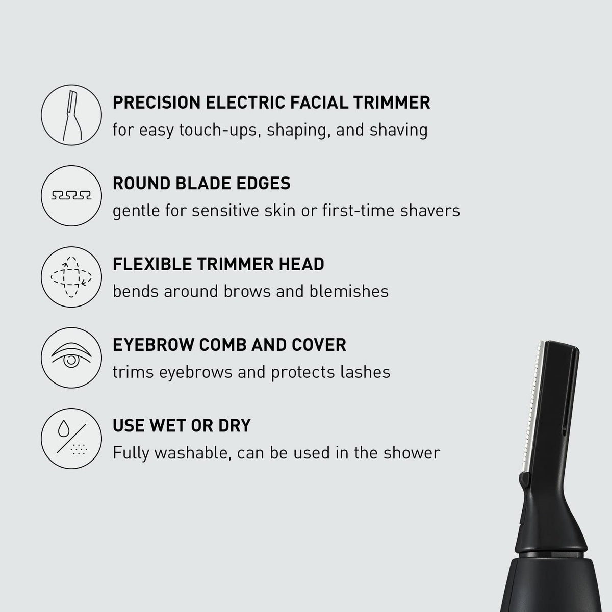 Panasonic Face Shaver for Women with Eyebrow Trimmer and Razor