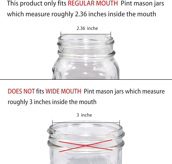 Amolliar Mason Jar Foaming Soap Dispenser Pump Lids (6 Pack), Refillable Foaming Pump Replacement for 16oz Regular Mouth Mason Jar, Waterproof Sticker, Kitchen Bathroom Farmhouse Decor, Brushed Nickel