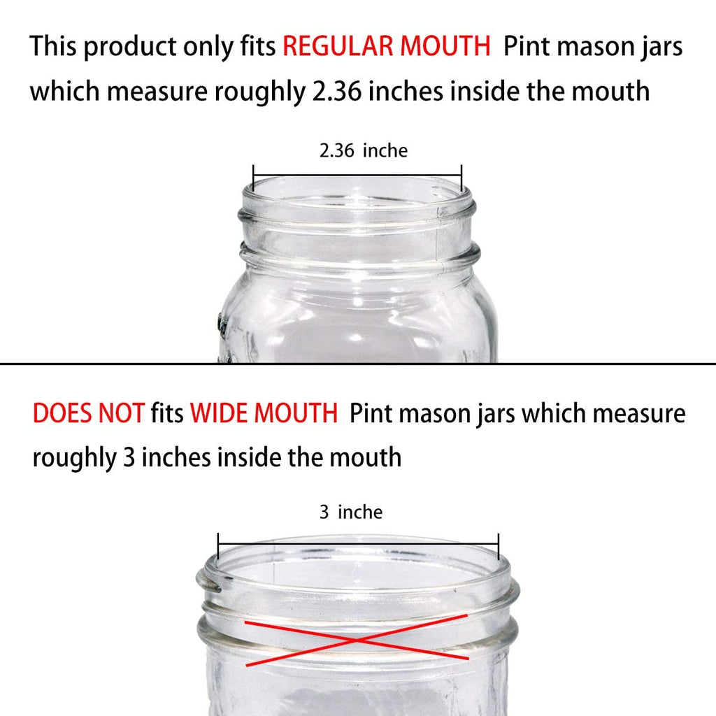 Amolliar Mason Jar Foaming Soap Dispenser Pump Lids, Rustproof Stainless Steel Lid Plastic Pump for Regular Mouth Mason Jar, Kitchen Bathroom Farmhouse Decor, Waterproof Stickers, Brushed Nickel 2Pack