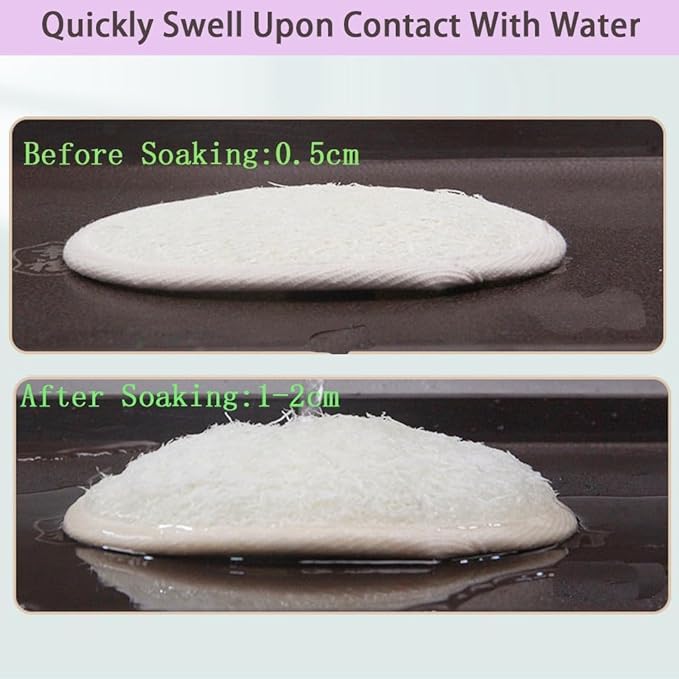haikuluo Natural Loofah Body Scrubber Sponge,3 Pack