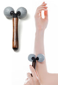 Lyanxinlei Relax Massage Roller - Body Massage Tools Myofascial Trigger Points Reduce Muscle Soreness Tightness Leg Cramps for Circulation, Stress, Arthritis and Hand Pain Relief & Recovery (Grey)