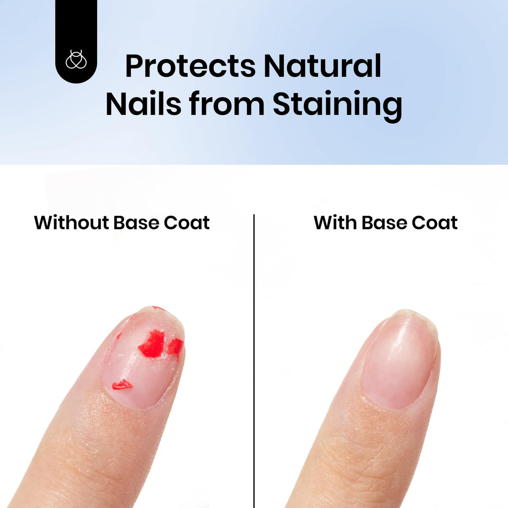 Beetles Gel Base Coat - Shine Finish and Long Lasting, Soak Off LED Nail Lamp Upgraded Formula DIY Home and Salon Manicure Gifts for Women
