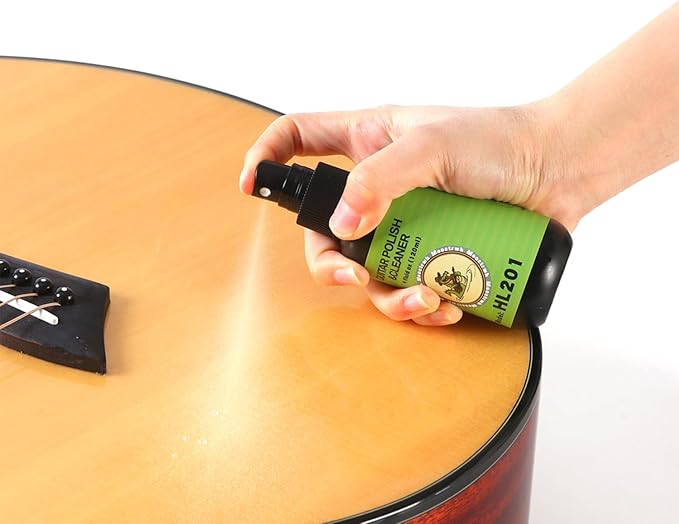 Meoctrwh Guitar Fretboard Lemon Oil, Body Polish, String Cleaner, Polish Cloth, Guitar Care Kit