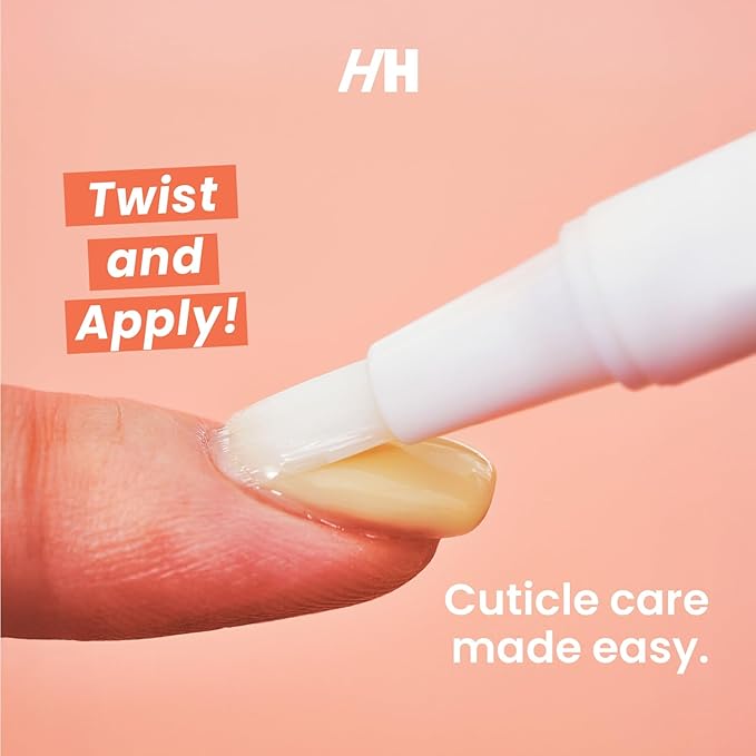 Handmade Heroes Cuticle Strengthening 8% Colloidal Oat Cuticle Oil Pen Rejuvenate Nail Nourish Repair Cuticles Vegan Cruelty Free Cuticle Oil helps grow nails fast for manicure and pedicure set