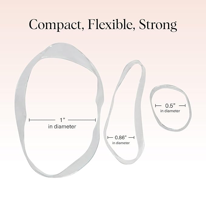 Kitsch Hair Ties No Damage for Kids, Teens and Women - Rubber Bands for Hair Styling | No Snag Hair Elastics | Daily Hair Accessories - 500pcs (Clear)