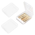 3-Piece Portable Travel Pad Holder - Bathroom Vanity Countertop Storage Organizer - Cotton Ball & Swab Dispenser - Transparent