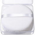 Teenitor 2Pcs 5Inch Body Powder Puff, Powder Puff for Body Powder, Extra Large Powder Puff Soft Velour Puff White