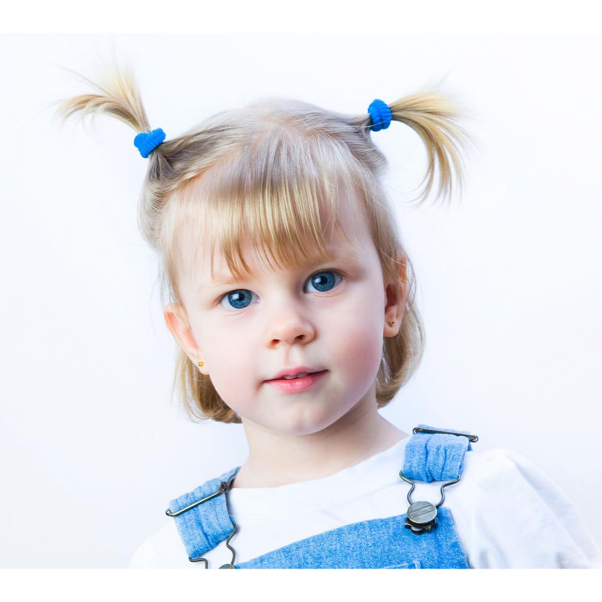 WillingTee 120PCS Baby Hair Ties, Cotton Toddler Hair Ties for Girls,Kids